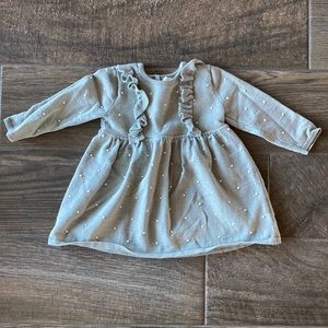 H&M | pale green 9-12 month dress